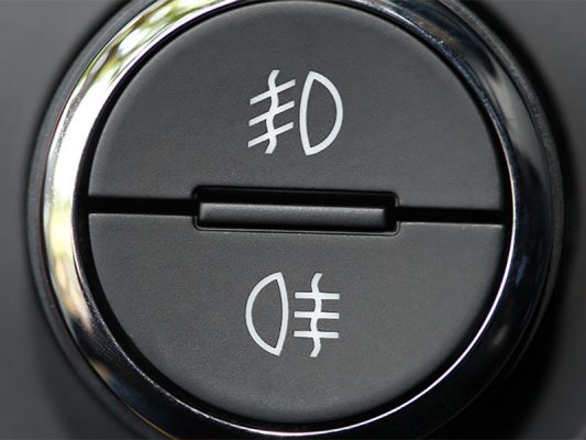 Ký hiệu đèn sương mù trên xe